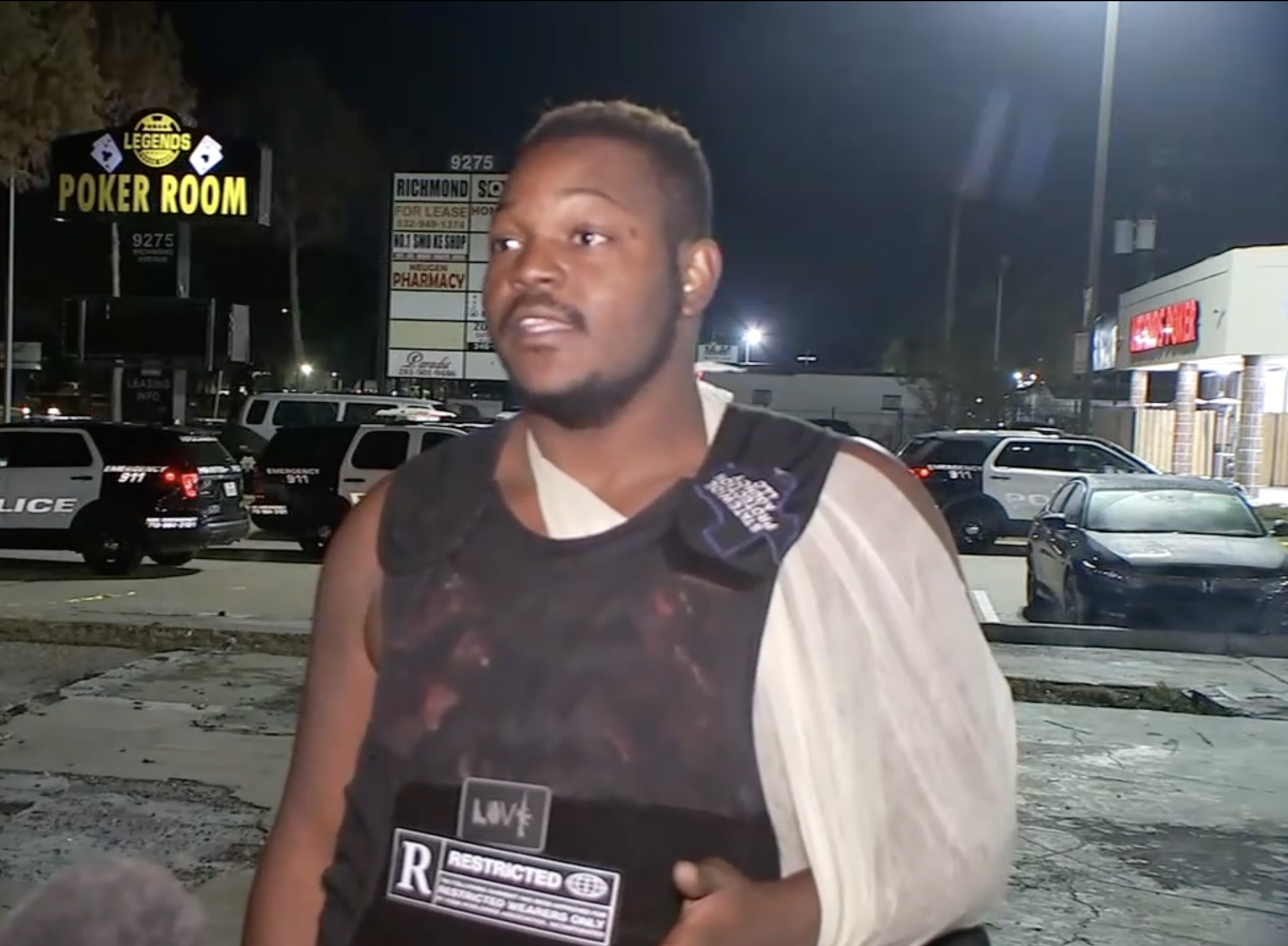 Security Guard Grazed by Bullet While Stopping Armed Robbery at Houston Poker Room